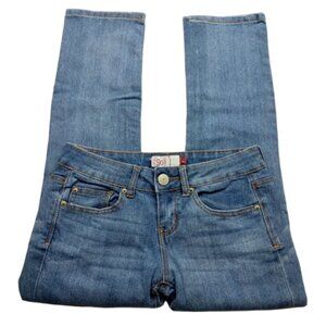 SO Womens Straight Leg Jeans Size 3 Medium Wash Denim